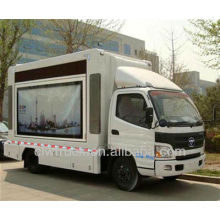 High quality Foton mini led mobile stage truck,4x2 led mobile advertising trucks for sale
